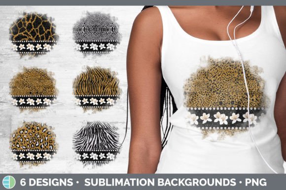 Animal Print Background | Flower Grunge: Bold Design Bundle