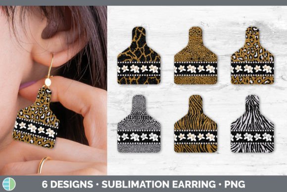 Animal Print Cow Tag Earring | Sublimati Design Guide