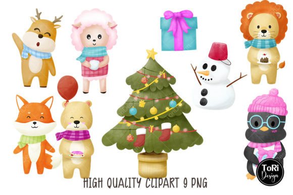 Cute Animal in Winter: Charming Design Assets for Your Projects