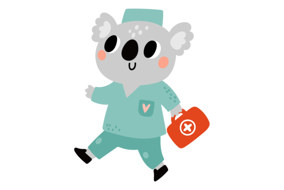 Cute Koala Doctor Character: A Walk on the Charming Side of Design