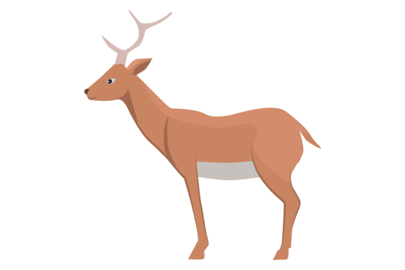 Deer Icon: Adorable Forest Animal for Woodland Designs