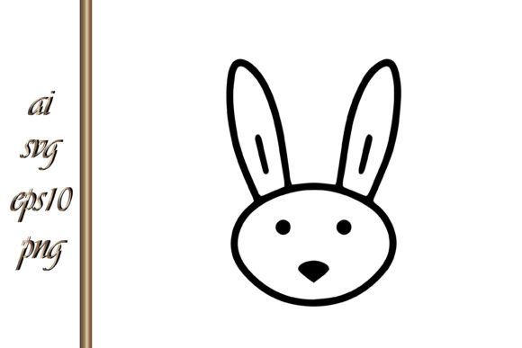 Doodle Rabbit Easter Animal Vector: A Playful Design Asset