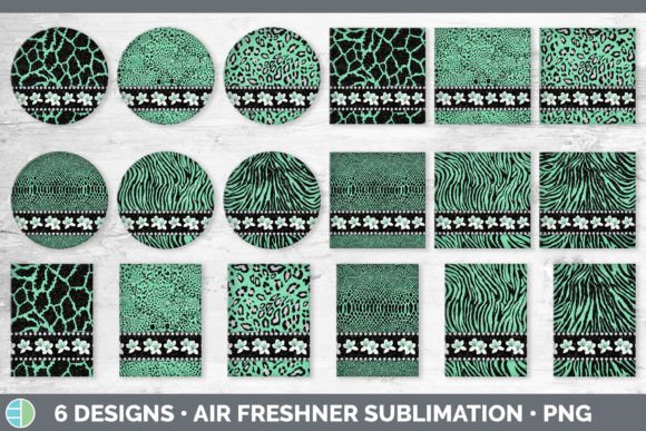 Green Animal Print Air Freshener | Flowe: Sublimation Design Pack