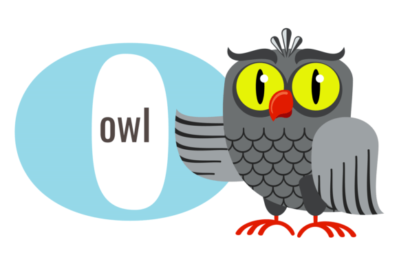 O for Owl: The Creative Alphabet Card Font