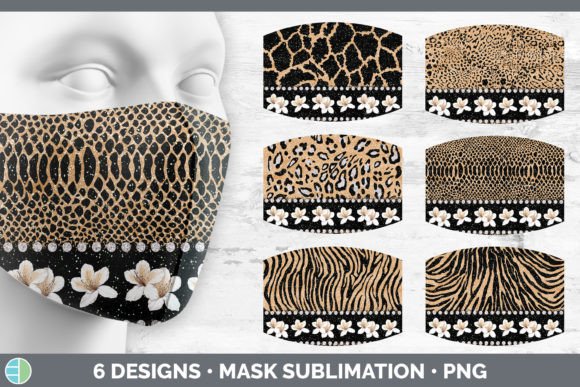 Tan Animal Print Mask | Sublimation Flow: Unleashing Wild Creativity