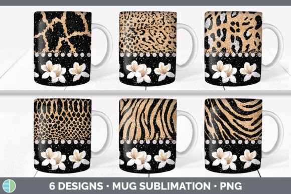 Tan Animal Print Mug Sublimation | Flowe