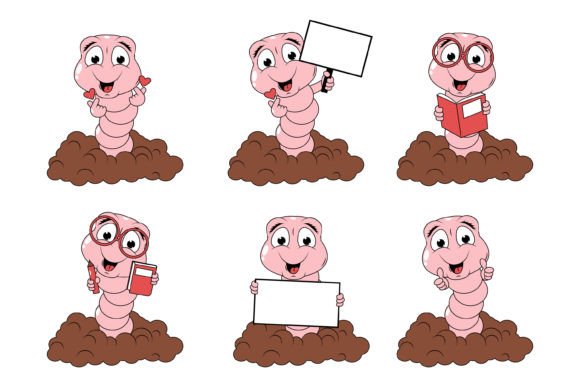 The Cute Worm Graphic: A Playful Asset for Modern Designers