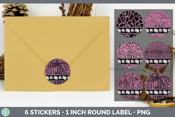 Unleashing Wild Style: Pink Animal Print Stickers for Designers