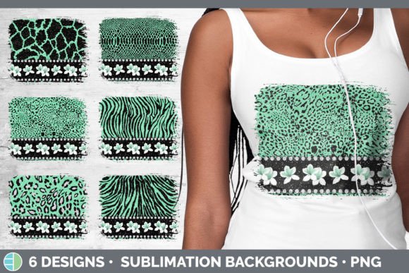 Wildly Versatile: The Green Animal Print Distressed Background Pack